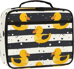 Yellow Duck Square Lunch Bag Yellow Duck Square Tote Lunch Bag Reusable Lunch Box Leakproof Cooler Bag