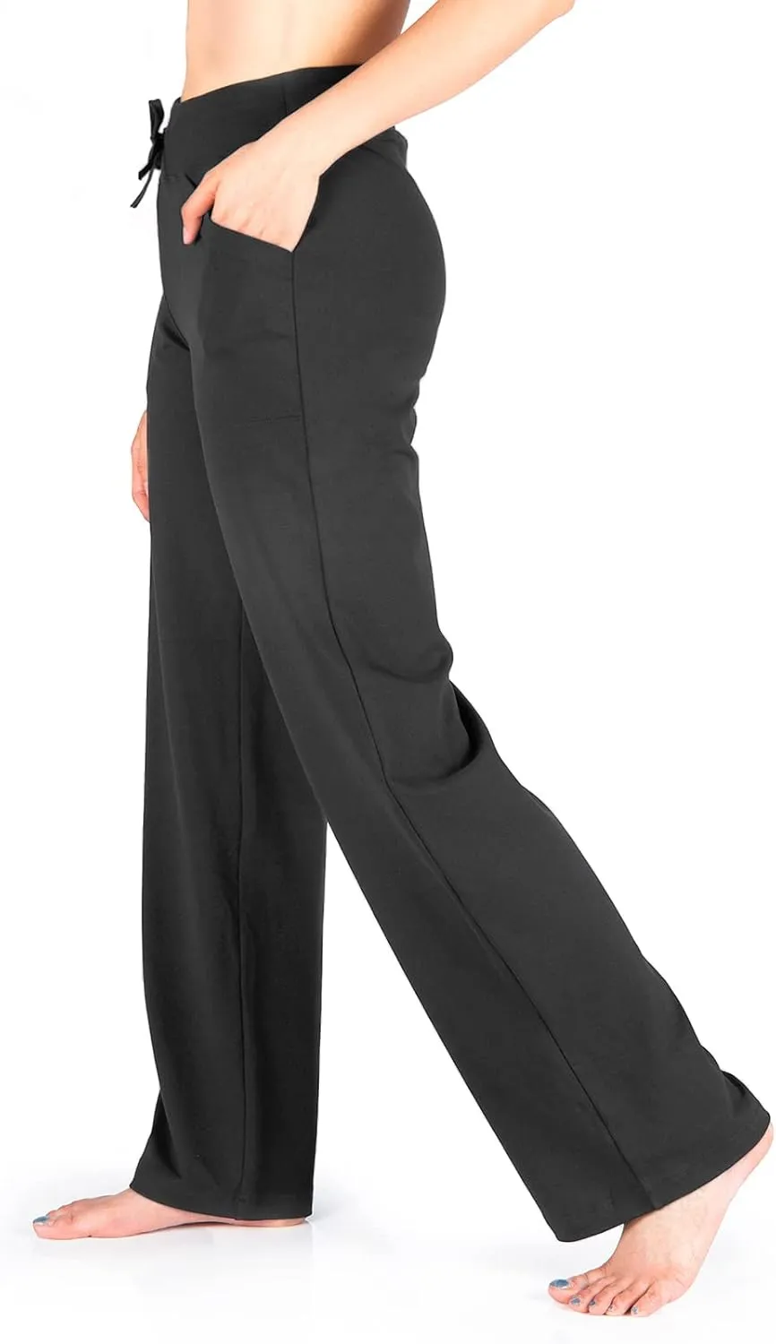 Yogipace Women's Petite/Regular/Tall Straight Leg Loose Fit Yoga Pants Lightweight Lounge Sweatpants