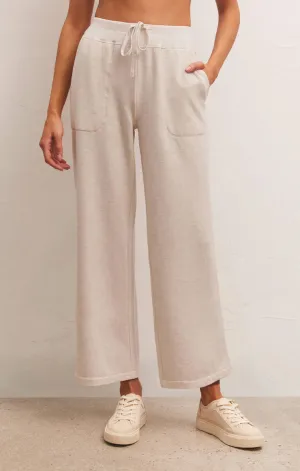 Z Supply Jet Set Modal Fleece Pant Light Oatmeal