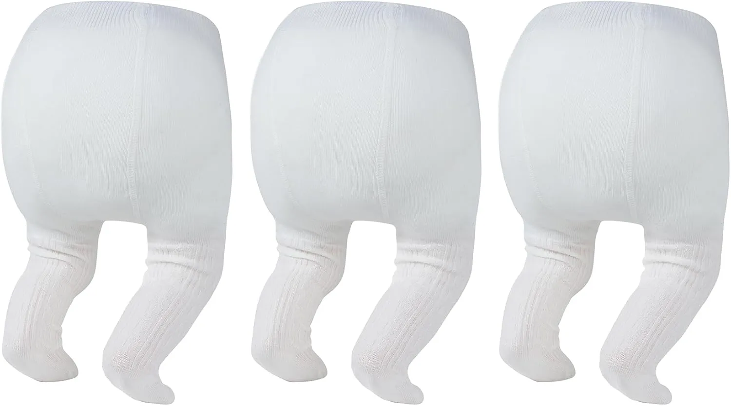 Zando Baby Girl Tights Toddler Cable Knit Tights Cotton Leggings Stockings for Little Girls Pantyhose 3 Pack 0-4T